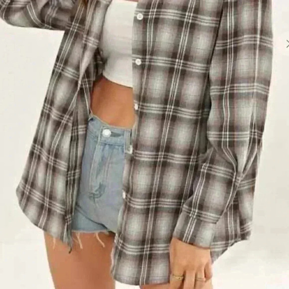 Casual Plaid Printing Long Sleeves Woven Shirt - Picture 2 of 4